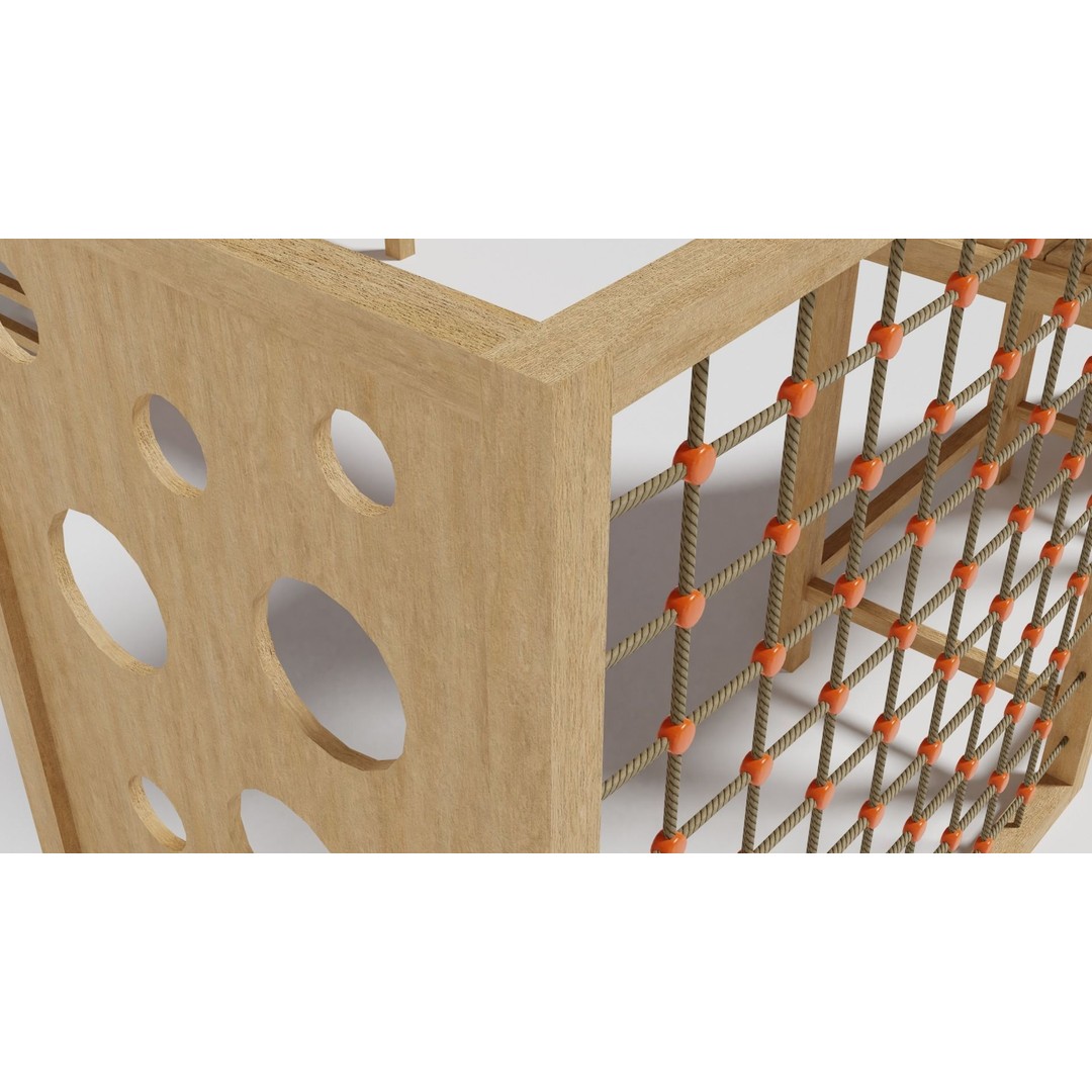 Playground Equipment 3D Model – Low Poly Outdoor Pack, FBX, OBJ - View 18