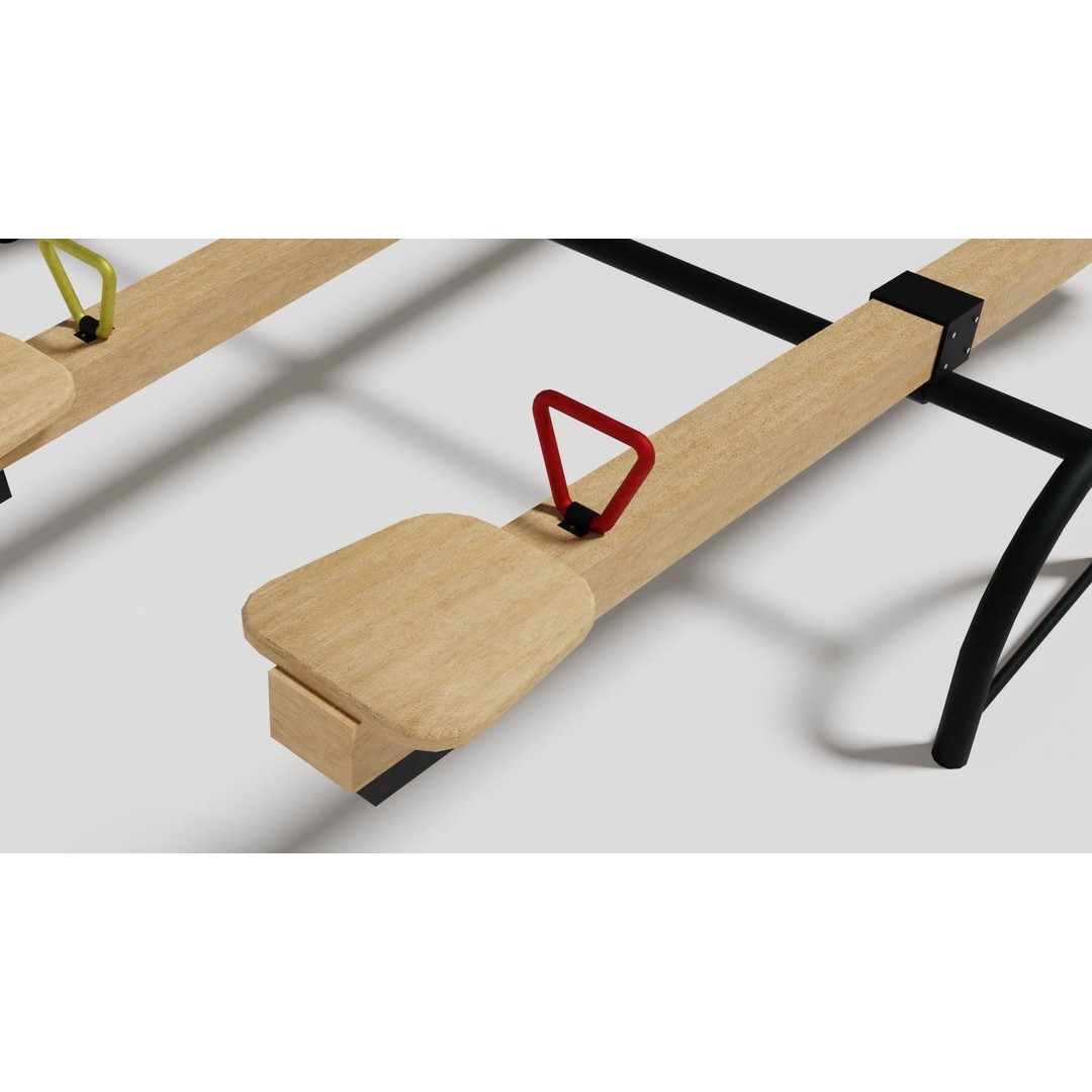 Playground Equipment 3D Model – Low Poly Outdoor Pack, FBX, OBJ - View 30