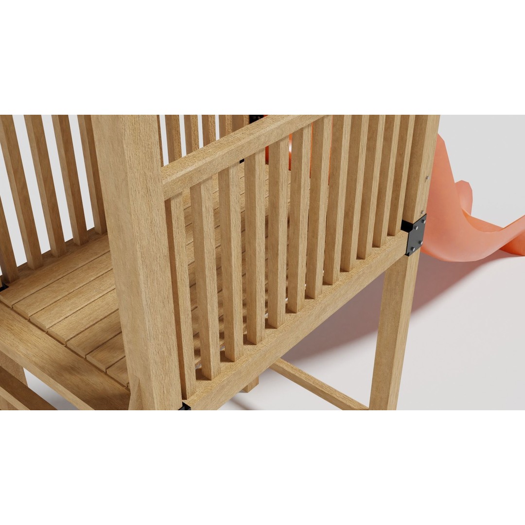 Playground Equipment 3D Model – Low Poly Outdoor Pack, FBX, OBJ - View 35