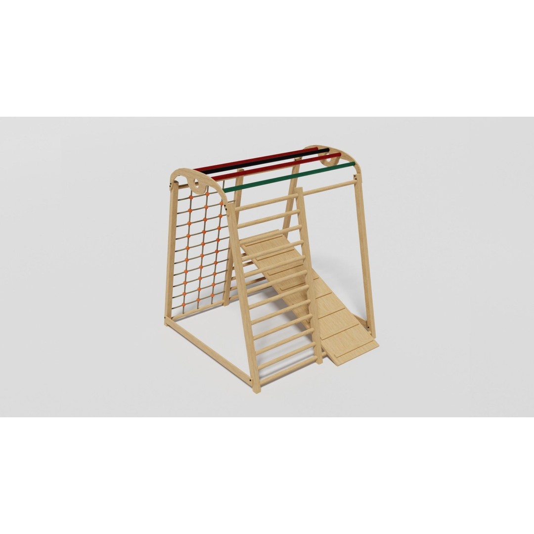 Playground Equipment 3D Model – Low Poly Outdoor Pack, FBX, OBJ - View 51