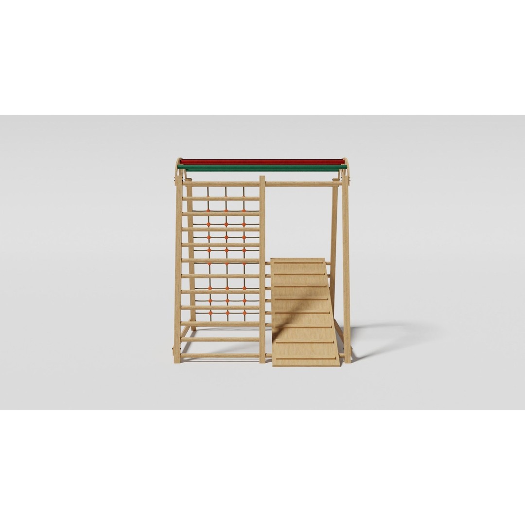 Playground Equipment 3D Model – Low Poly Outdoor Pack, FBX, OBJ - View 52