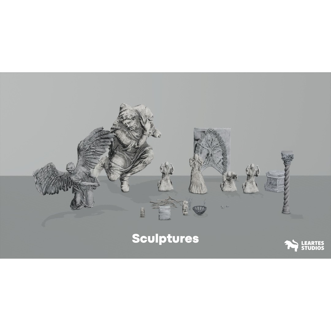 The Great Tree Environment 3D Model – Low Poly Game Ready Assets, FBX - View 15