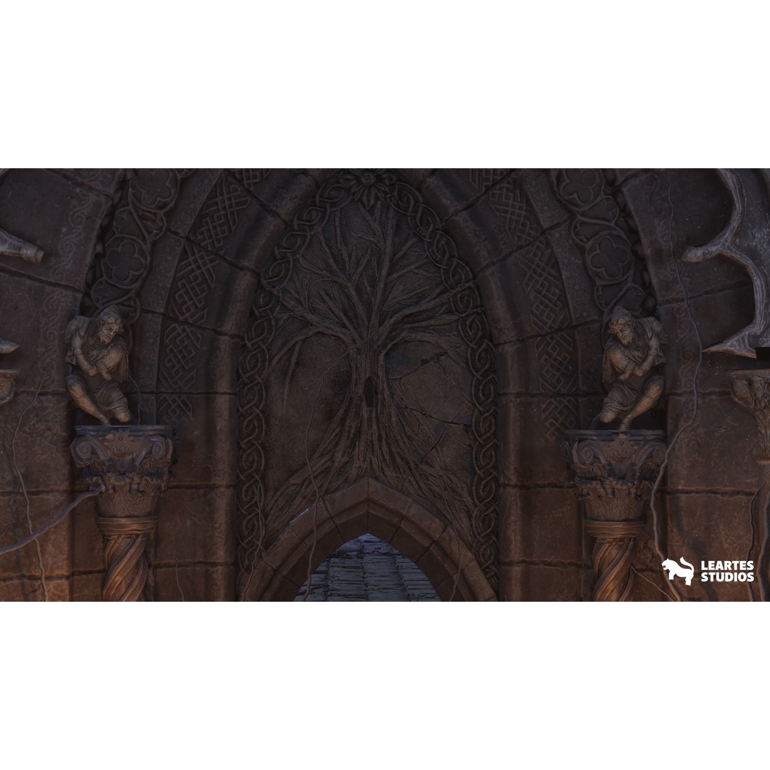 The Great Tree Environment 3D Model – Low Poly Game Ready Assets, FBX - View 5