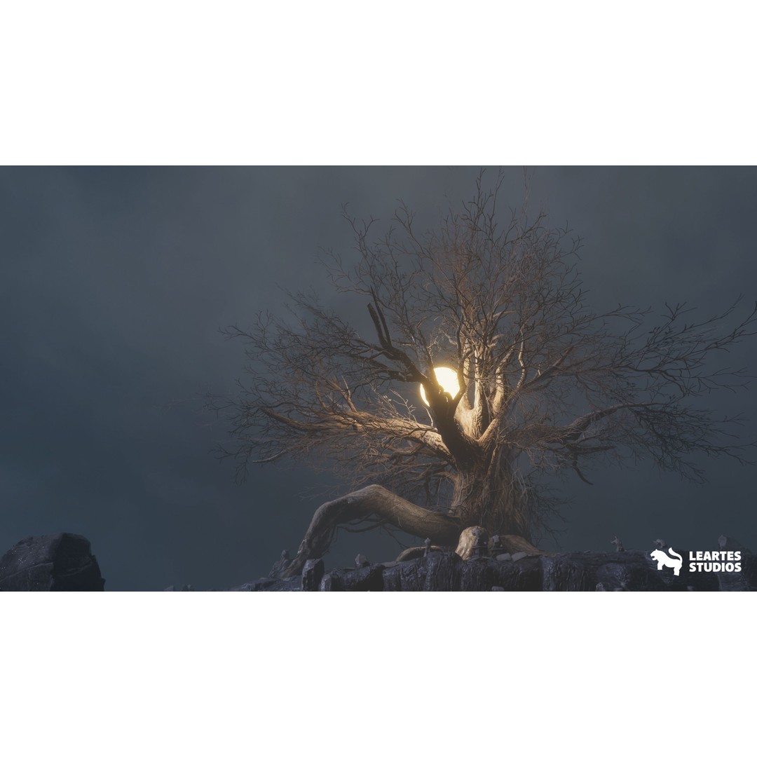 The Great Tree Environment 3D Model – Low Poly Game Ready Assets, FBX - View 9