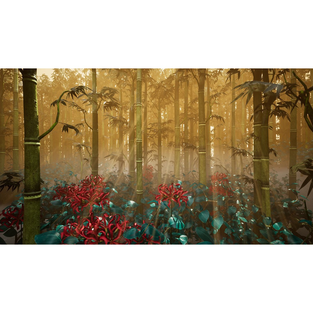 Japanese Plants 3D Model – Low Poly Environment Assets, FBX - View 16