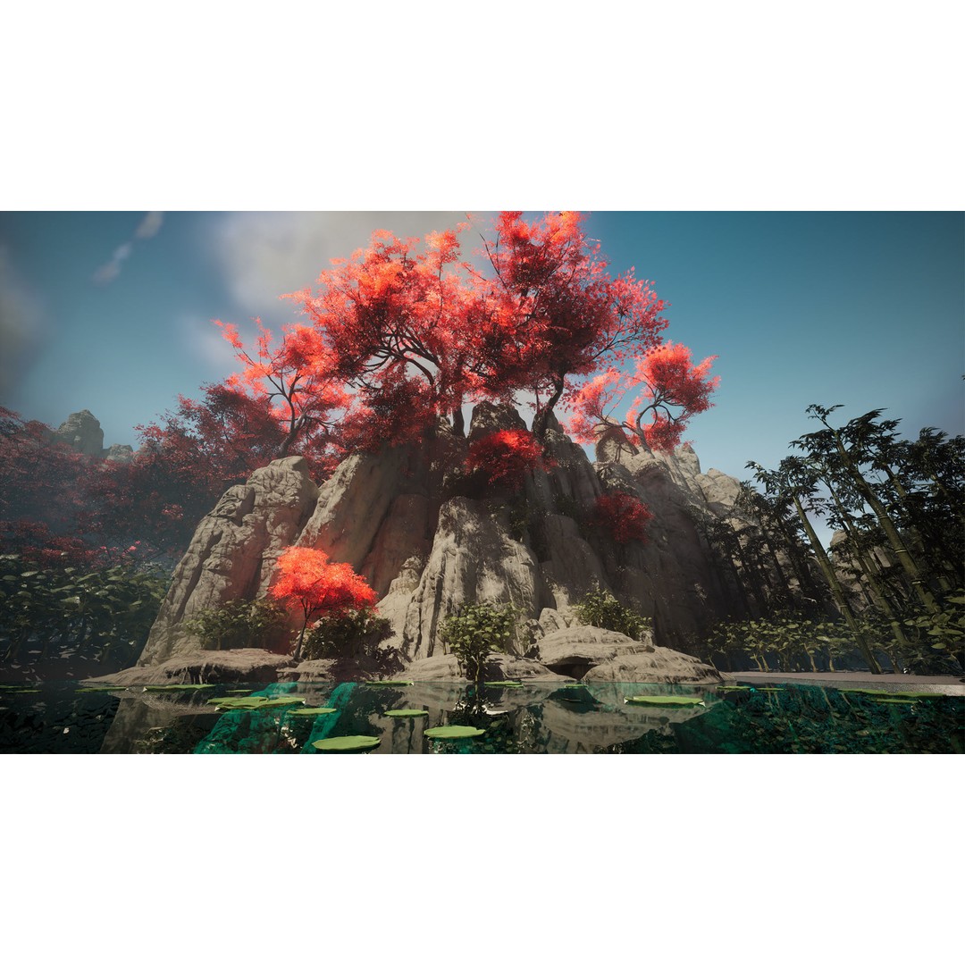 Japanese Plants 3D Model – Low Poly Environment Assets, FBX - View 4