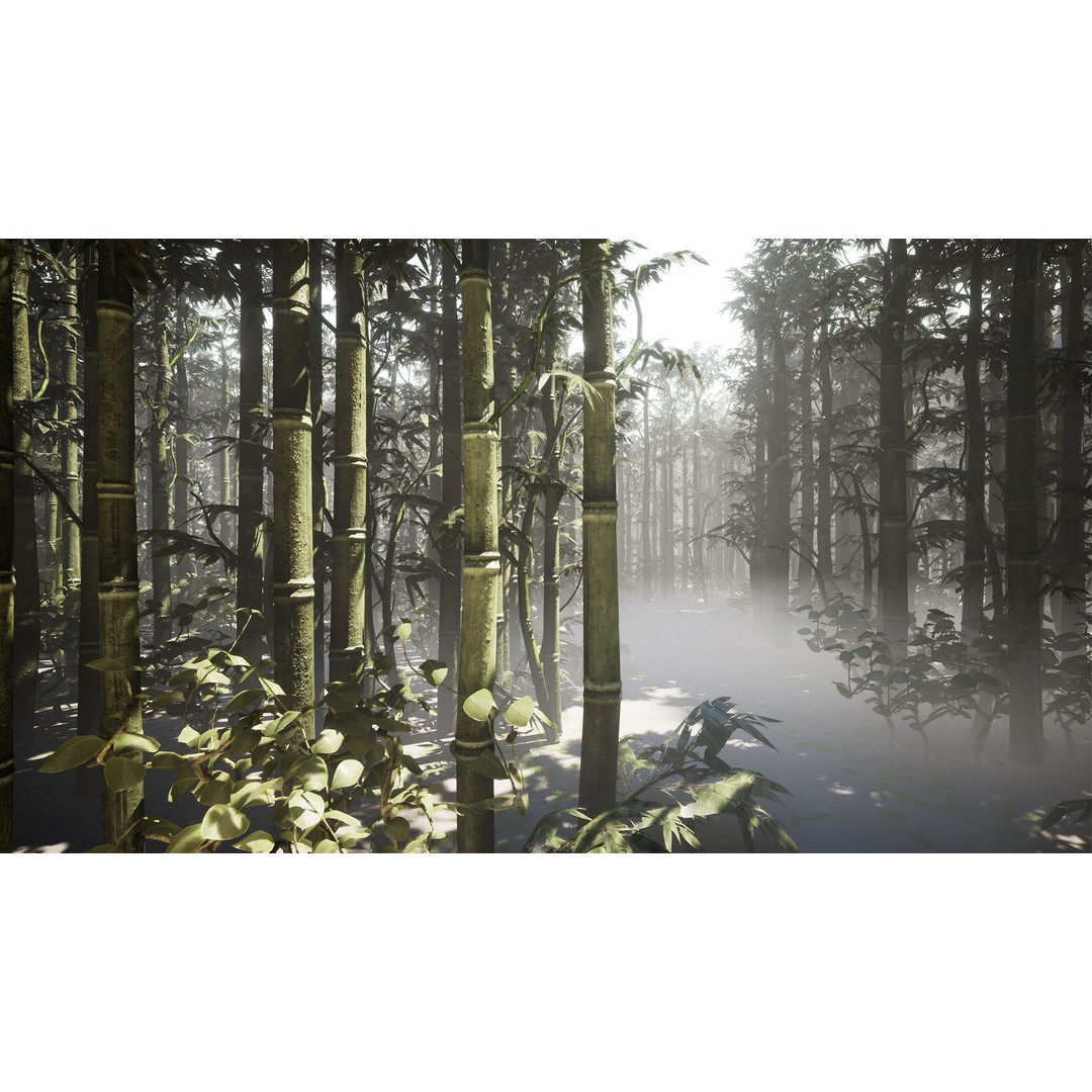 Japanese Plants 3D Model – Low Poly Environment Assets, FBX - View 5