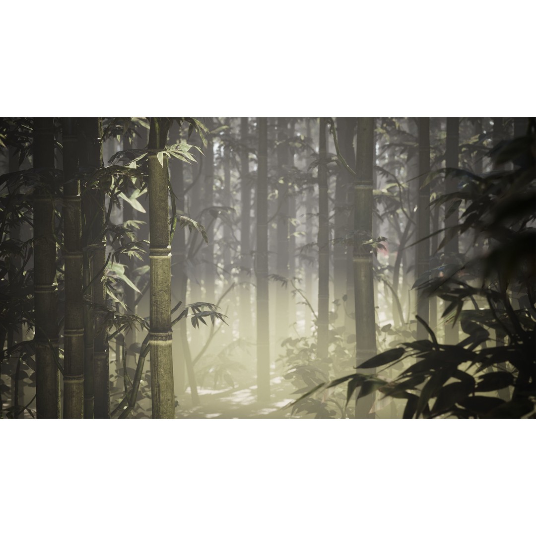 Japanese Plants 3D Model – Low Poly Environment Assets, FBX - View 6