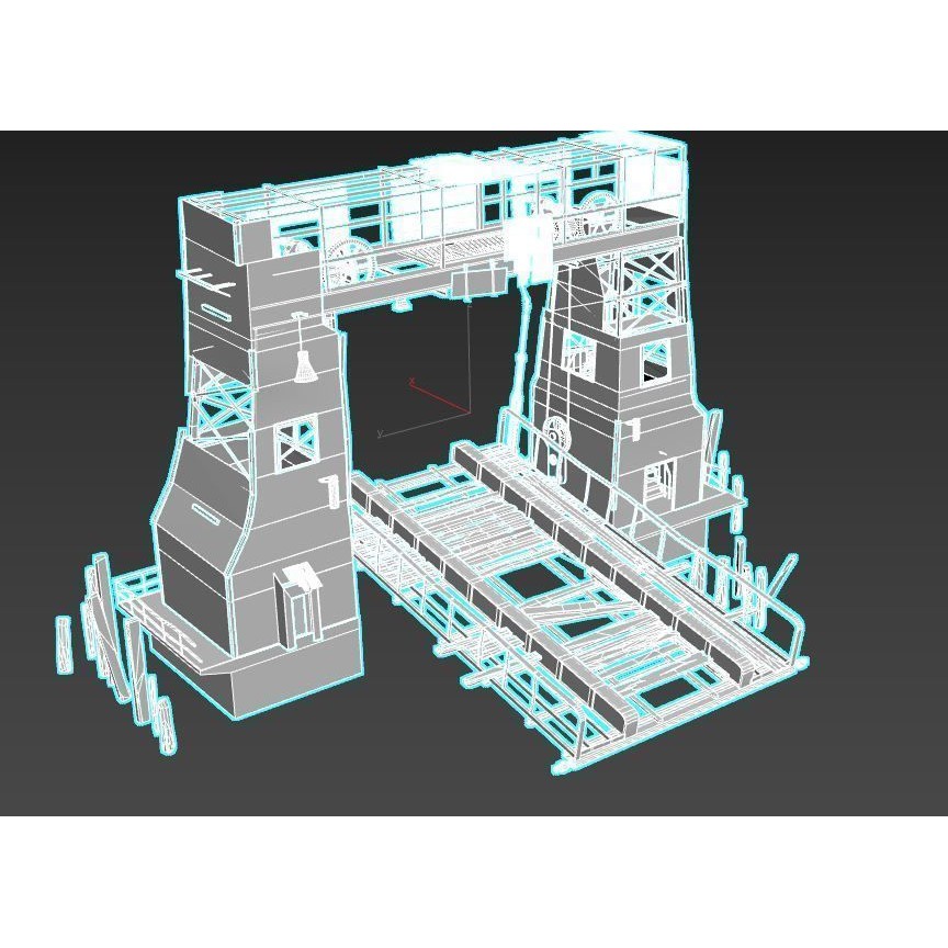 Abandoned Port 3D Model – Realistic PBR Textures, FBX & OBJ Formats - View 14