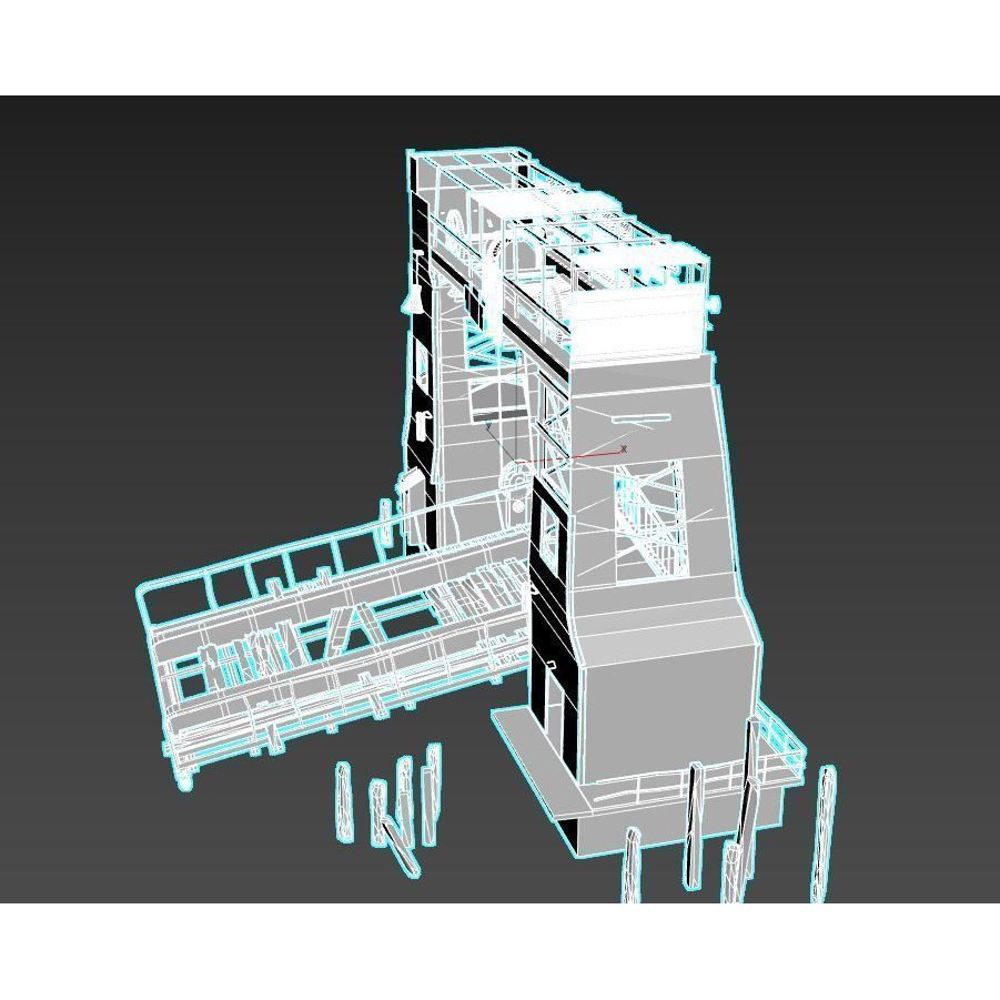 Abandoned Port 3D Model – Realistic PBR Textures, FBX & OBJ Formats - View 15