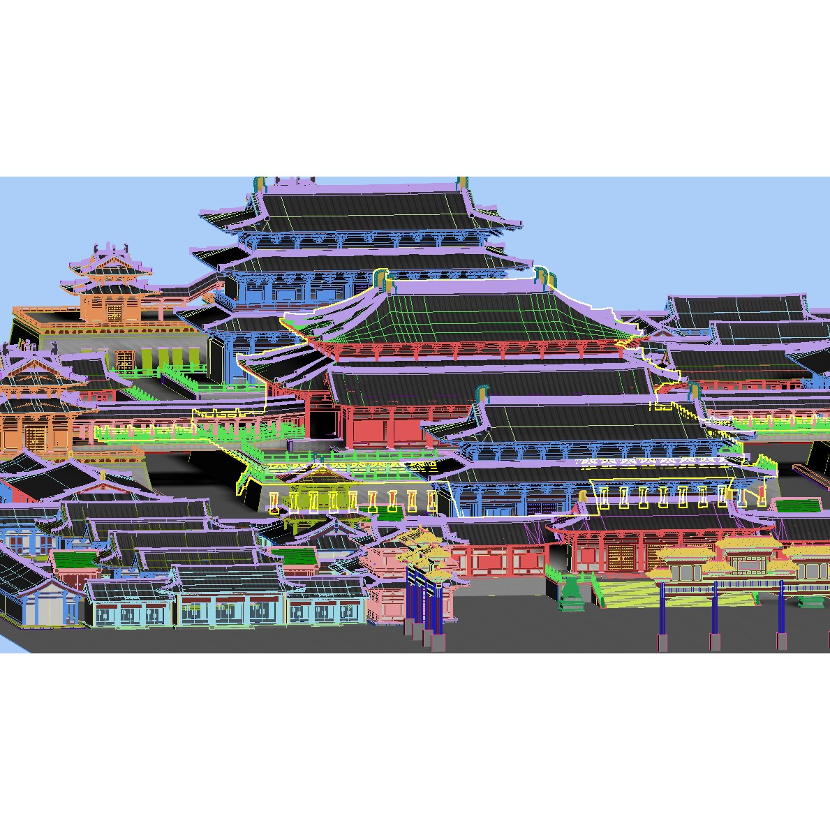 Ancient Chinese Architecture - Game-Ready 3D Model - View 11