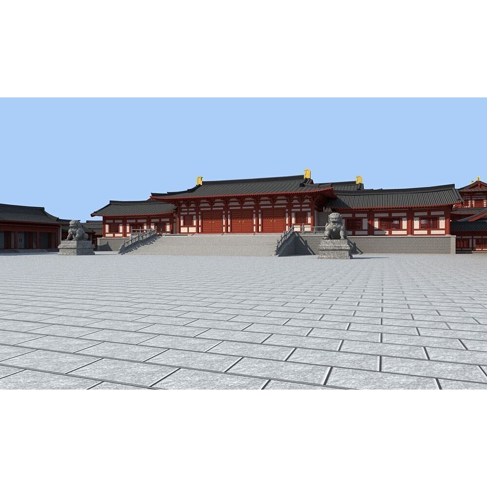 Ancient Chinese Architecture - Game-Ready 3D Model - View 8