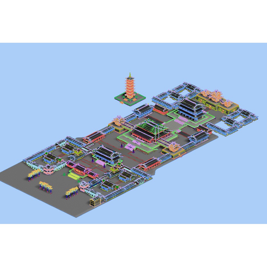 Ancient Chinese Architecture - Game-Ready 3D Model - View 9