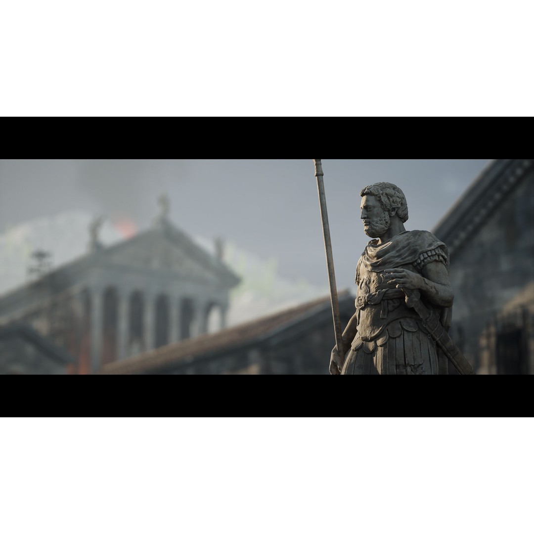 Roman Statues Pack 3D Model – Low Poly Historical Sculptures, FBX, OBJ - View 12