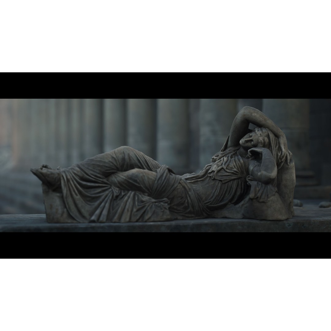 Roman Statues Pack 3D Model – Low Poly Historical Sculptures, FBX, OBJ - View 9