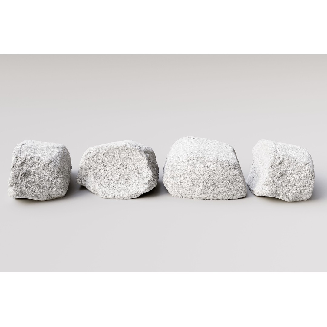 Natural Boulder 3D Model – High Poly PBR Asset, FBX, OBJ, Blender - View 6