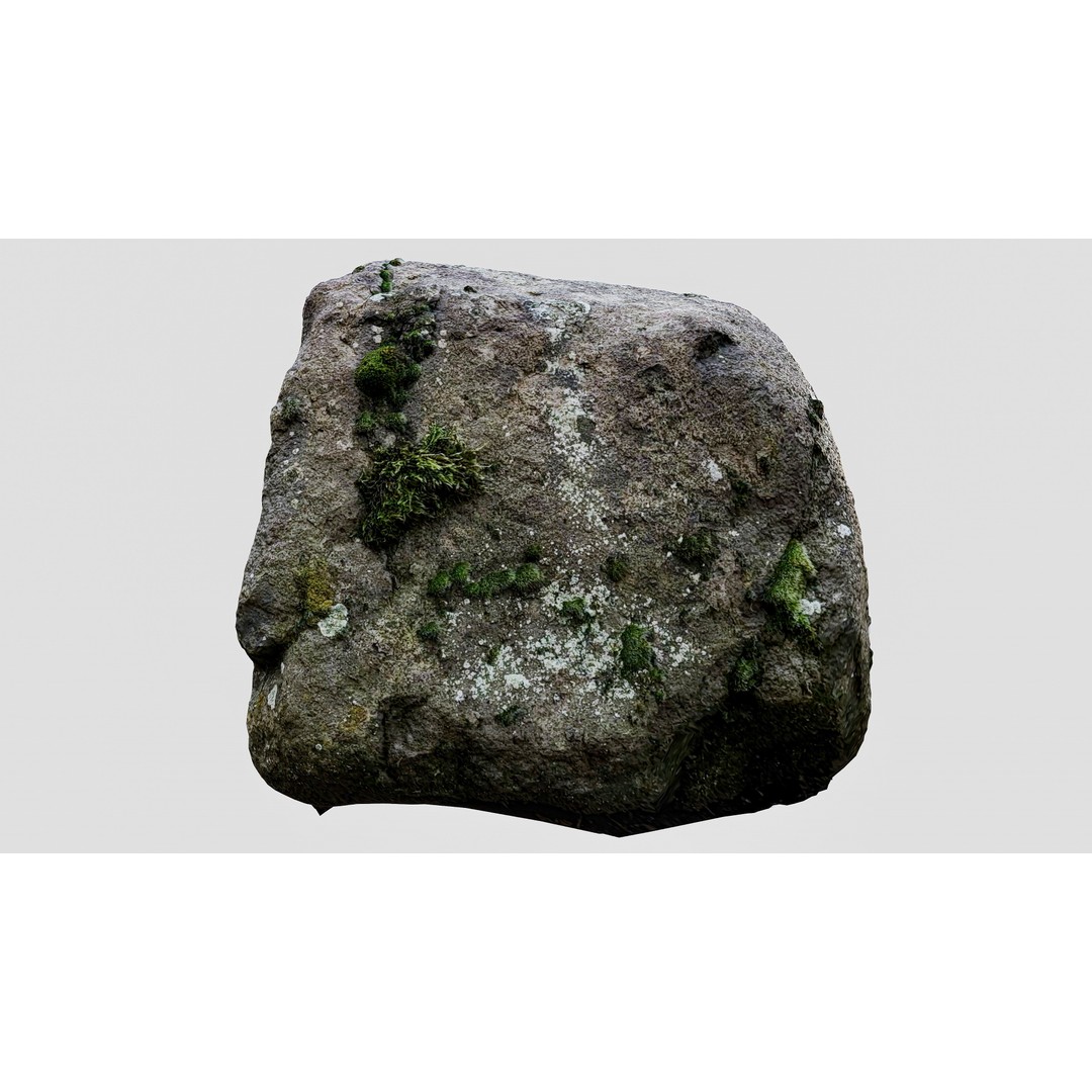 Natural Boulder 3D Model – High Poly PBR Asset, FBX, OBJ, Blender - View 8