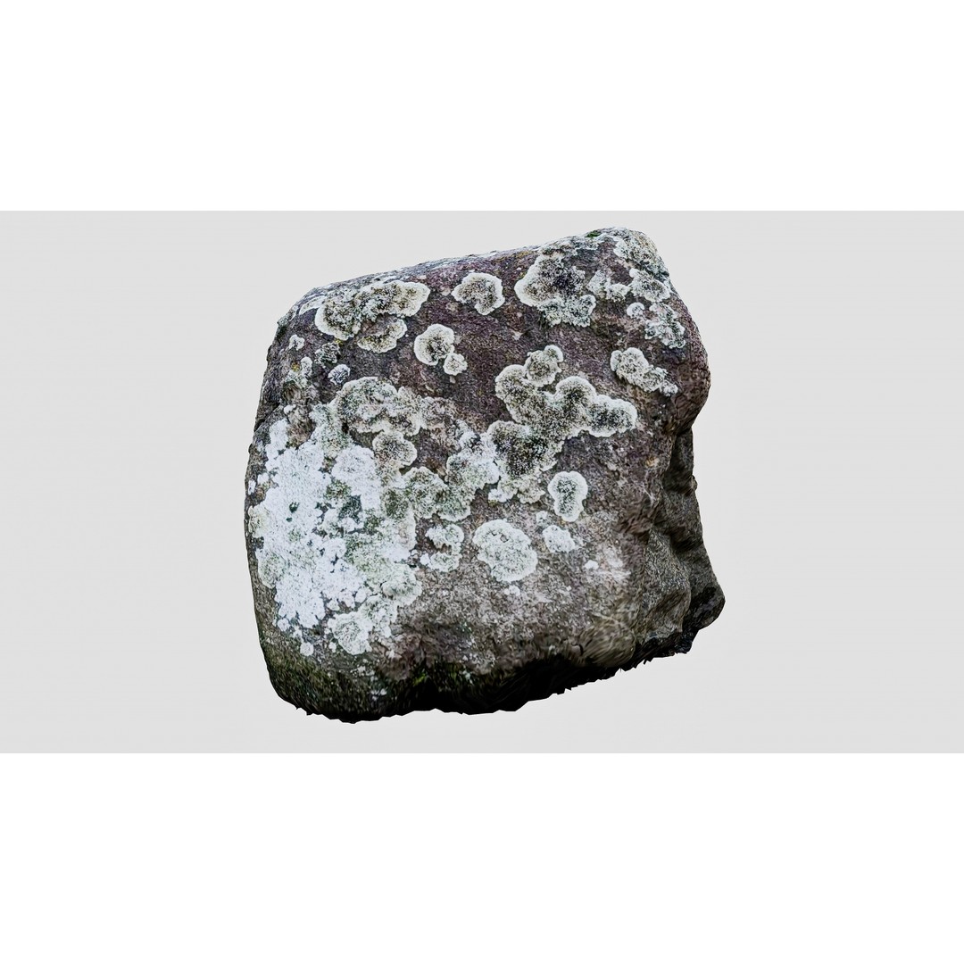 Natural Boulder 3D Model – High Poly PBR Asset, FBX, OBJ, Blender - View 9