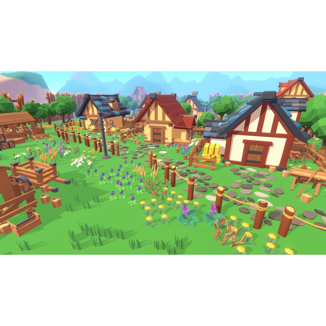 Medieval Props 3D Model – Low Poly Game Asset, 480 FBX Items - View 11