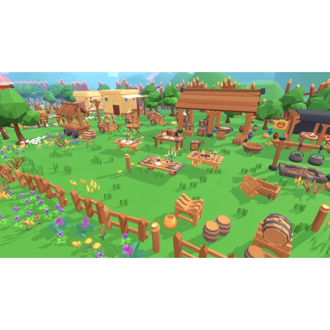 Medieval Props 3D Model – Low Poly Game Asset, 480 FBX Items - View 12