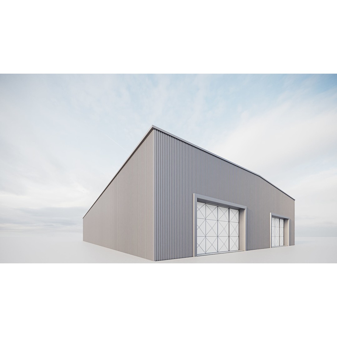 Warehouse Interior 3D Model – Detailed Industrial Design, FBX, OBJ - View 14