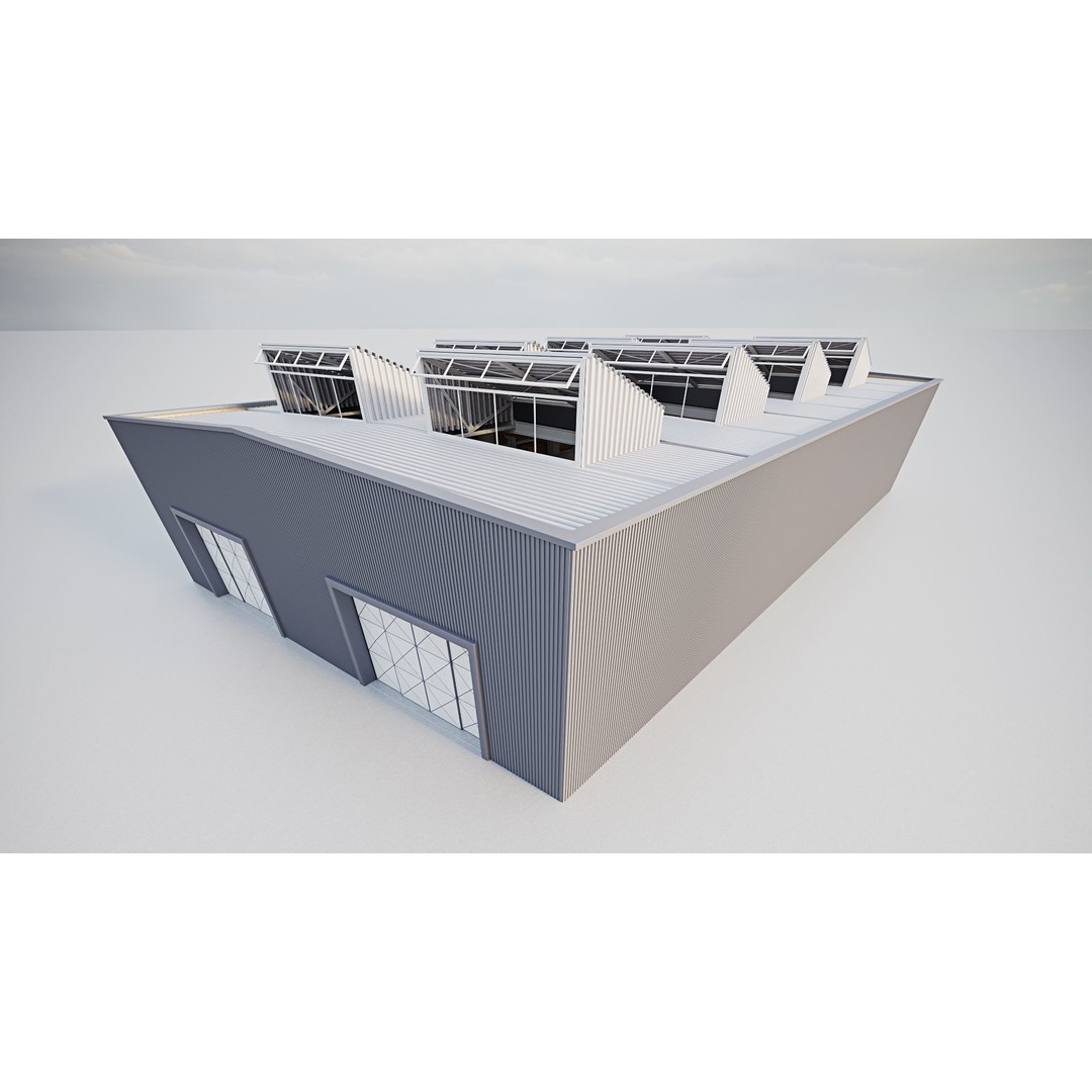 Warehouse Interior 3D Model – Detailed Industrial Design, FBX, OBJ - View 16