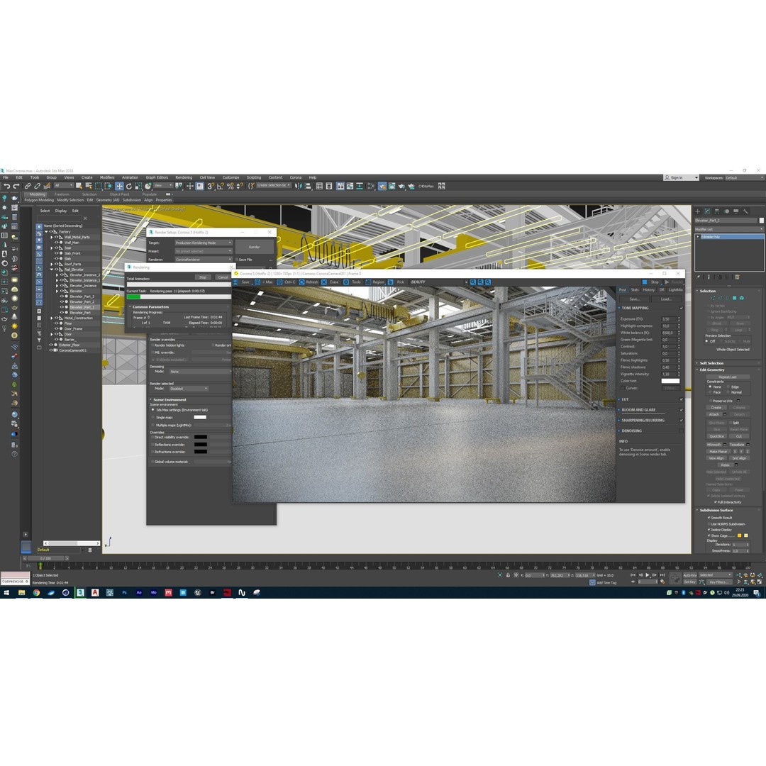 Warehouse Interior 3D Model – Detailed Industrial Design, FBX, OBJ - View 18