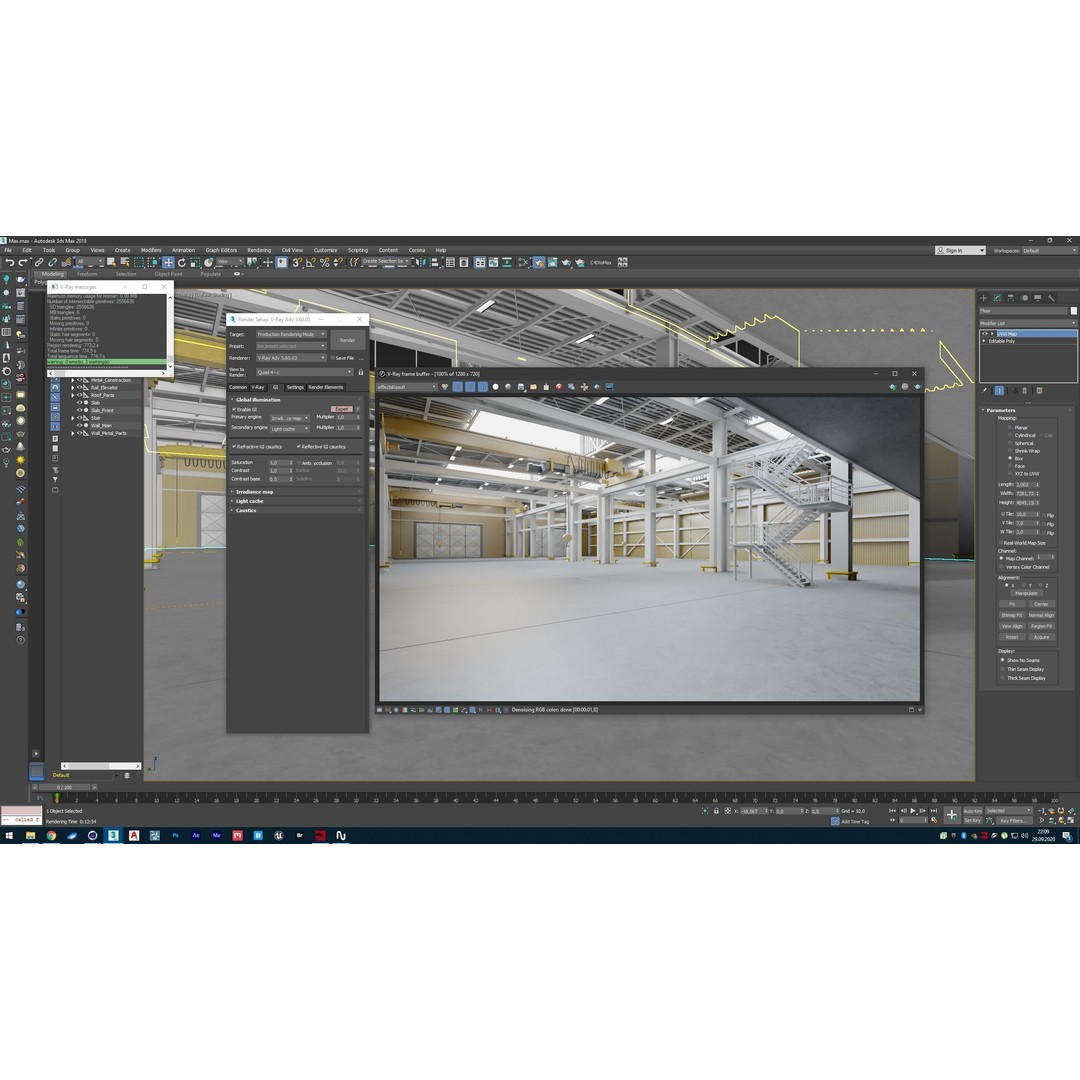 Warehouse Interior 3D Model – Detailed Industrial Design, FBX, OBJ - View 19