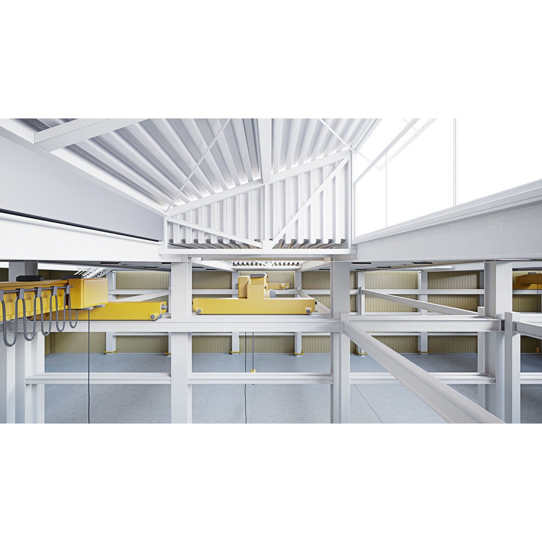 Warehouse Interior 3D Model – Detailed Industrial Design, FBX, OBJ - View 9