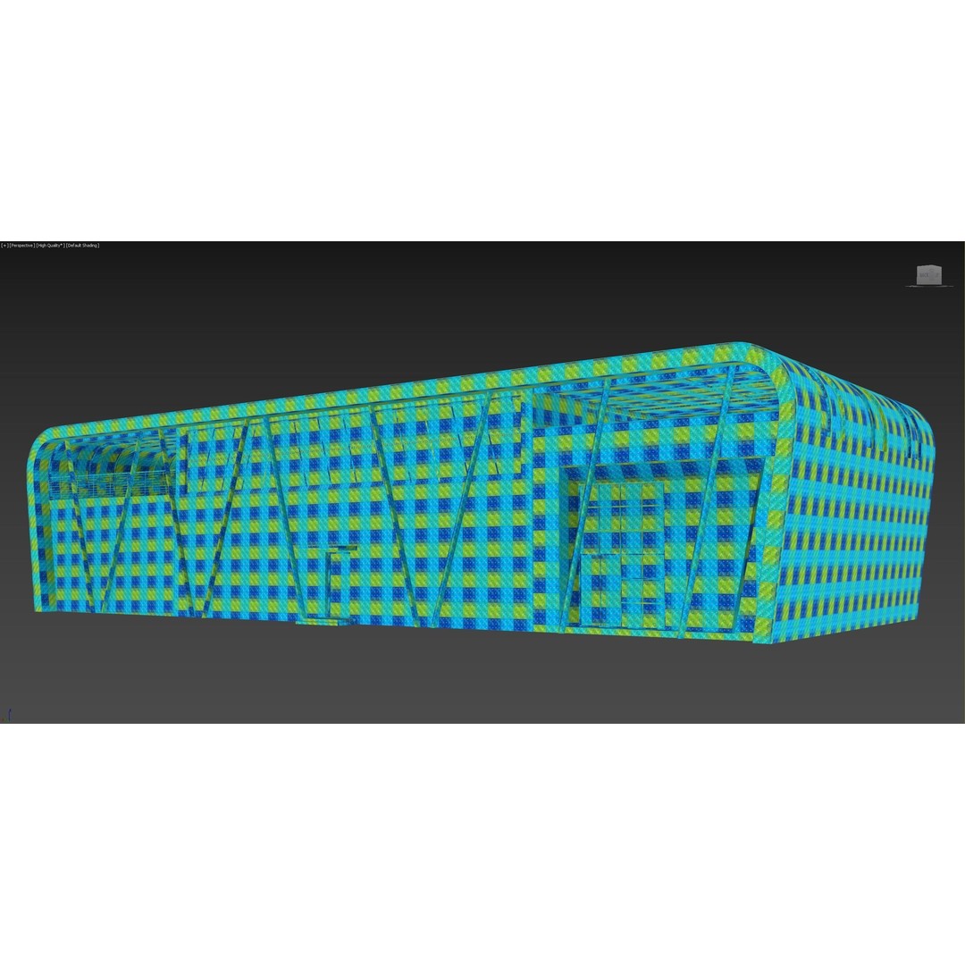 Modern Building 3D Model – PBR Textures, FBX, Blender, Game Ready - View 15