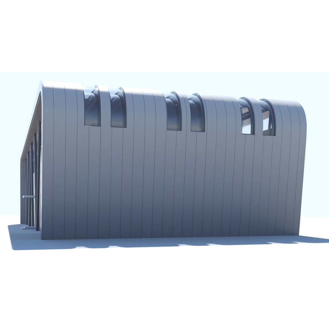 Modern Building 3D Model – PBR Textures, FBX, Blender, Game Ready - View 8