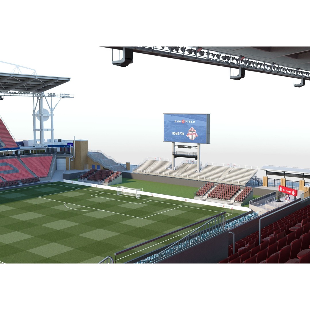 BMO Field 3D Model – Realistic Stadium Asset, FBX, OBJ - View 12