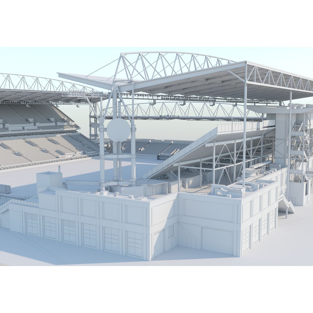 BMO Field 3D Model – Realistic Stadium Asset, FBX, OBJ - View 19