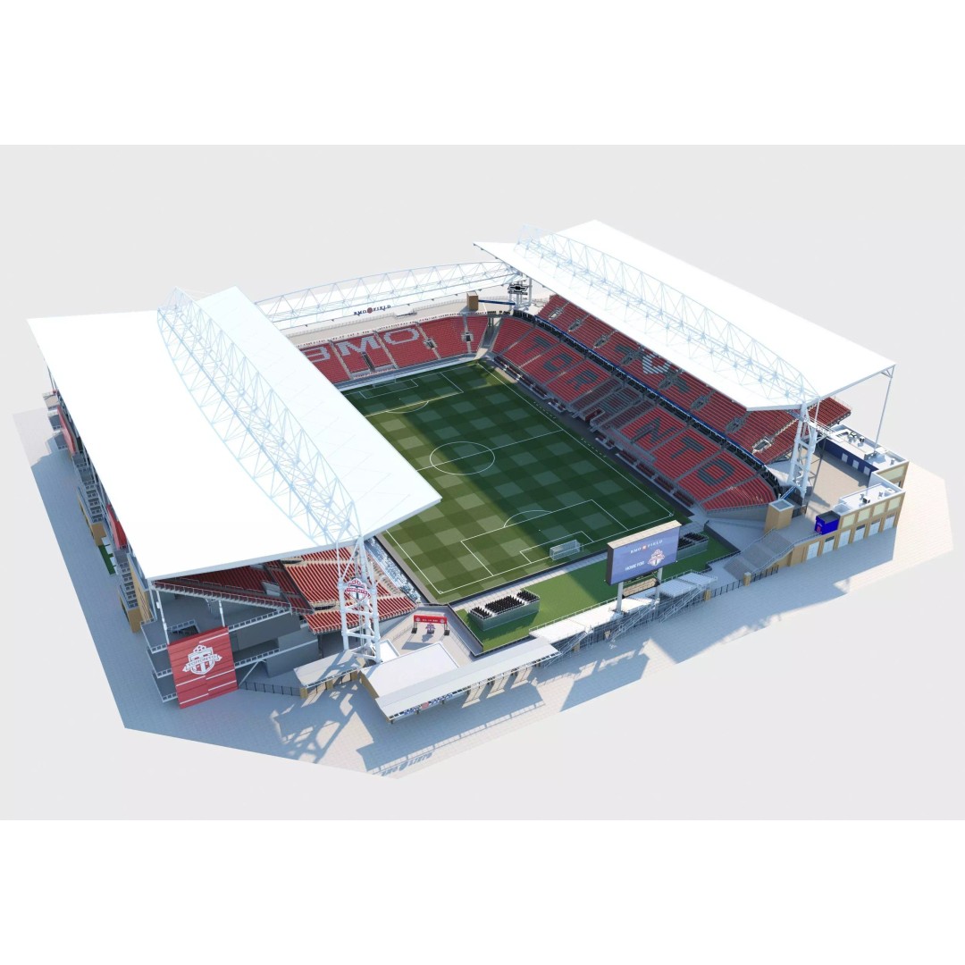 BMO Field 3D Model – Realistic Stadium Asset, FBX, OBJ - View 2