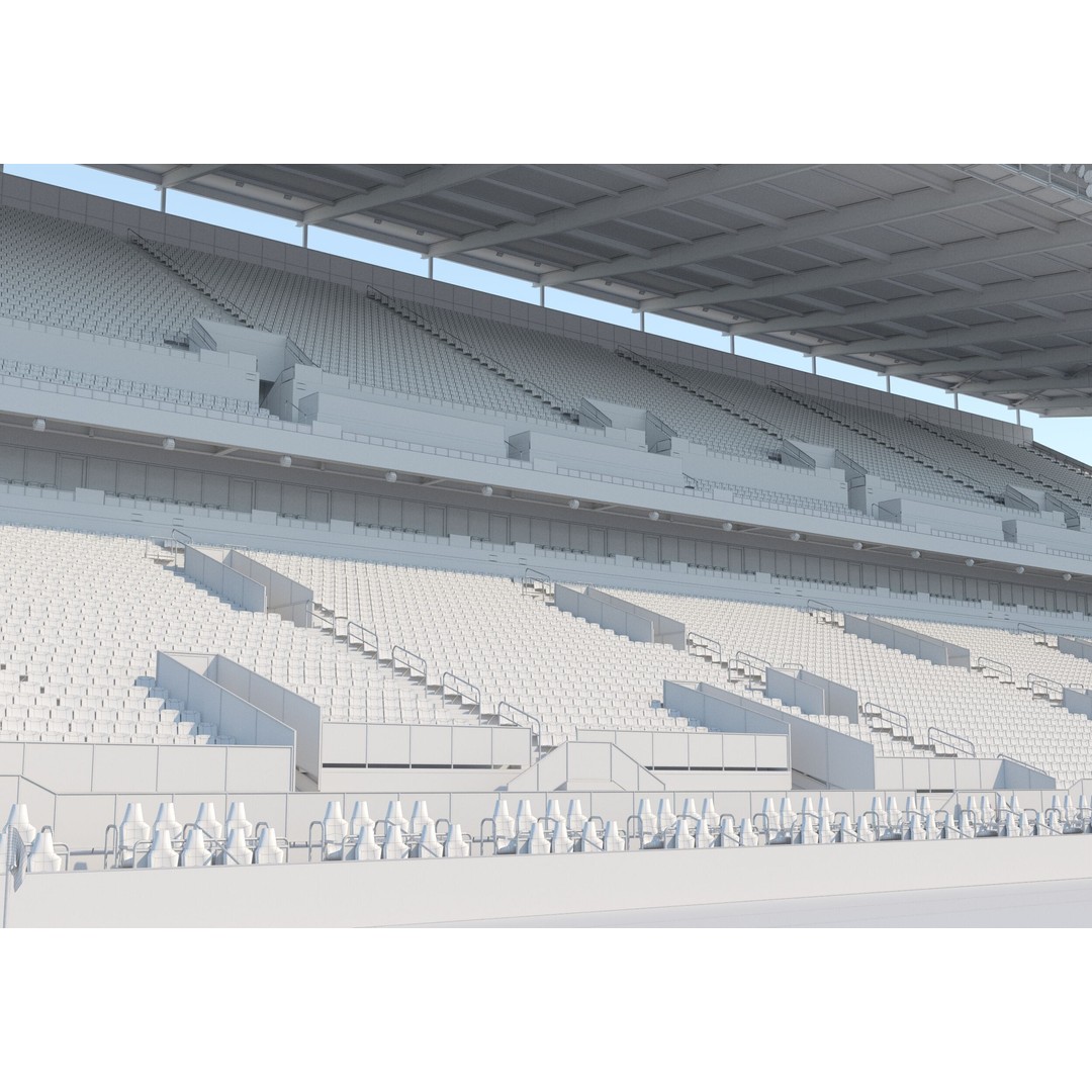 BMO Field 3D Model – Realistic Stadium Asset, FBX, OBJ - View 21