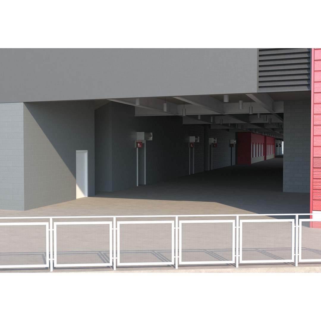 BMO Field 3D Model – Realistic Stadium Asset, FBX, OBJ - View 5
