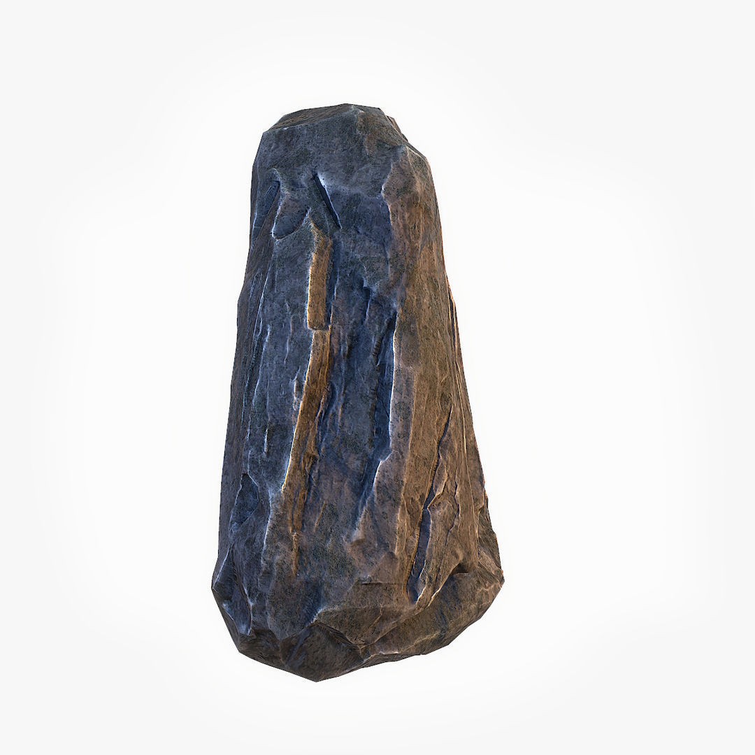 Mossy Boulders 3D Model – Low Poly Game Asset, FBX, PBR Textures