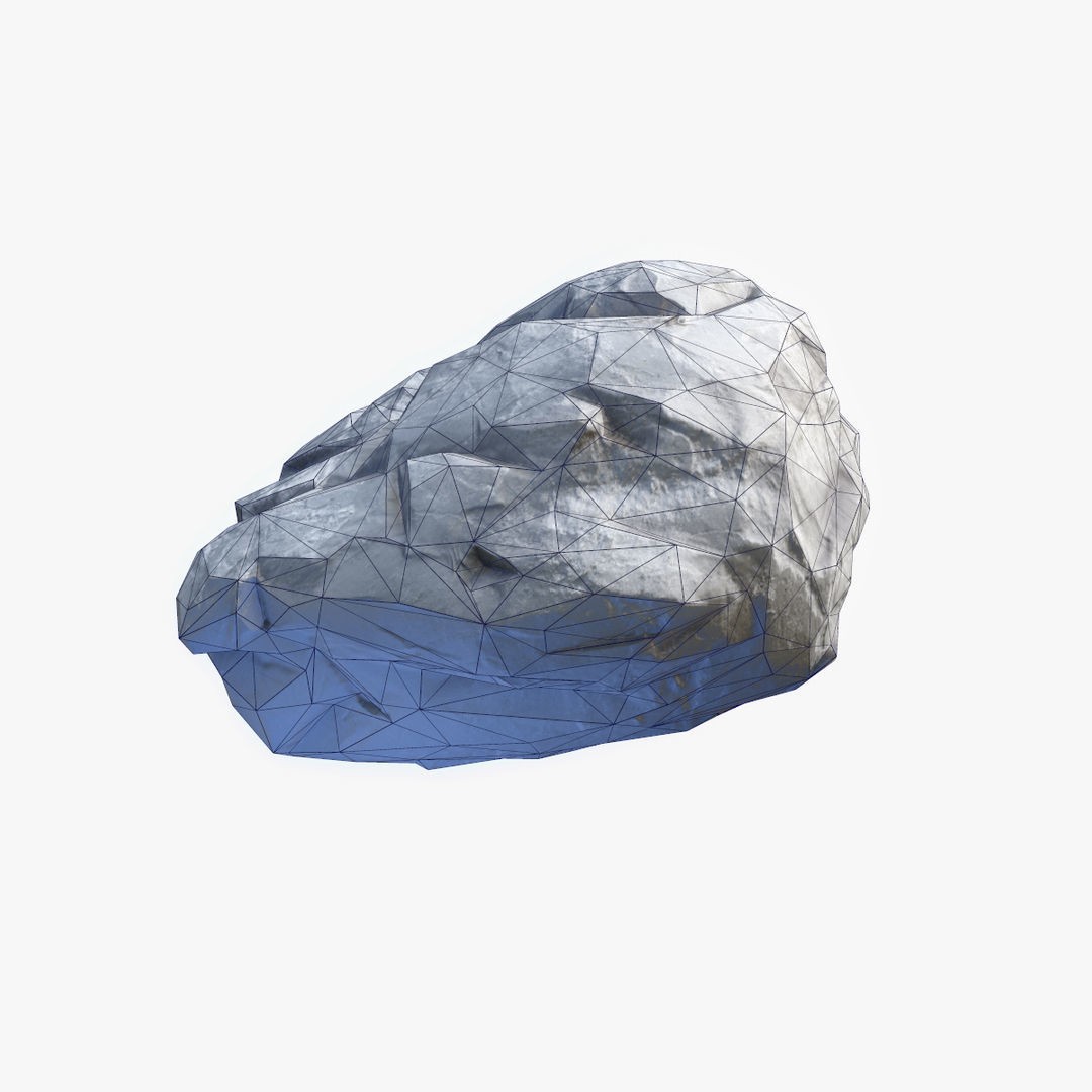 Mossy Boulders 3D Model – Low Poly Game Asset, FBX, PBR Textures - View 16