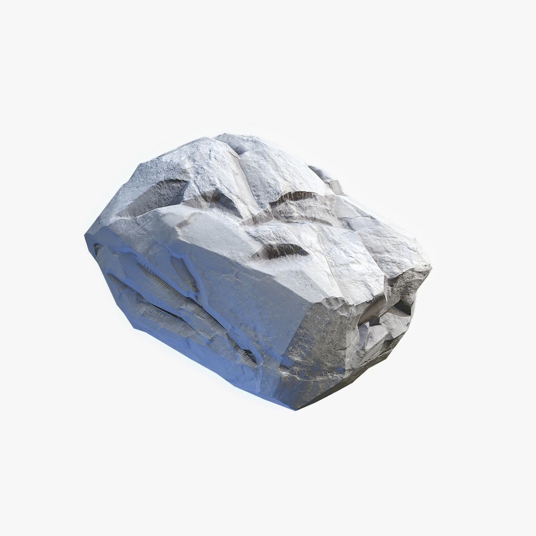 Mossy Boulders 3D Model – Low Poly Game Asset, FBX, PBR Textures - View 18