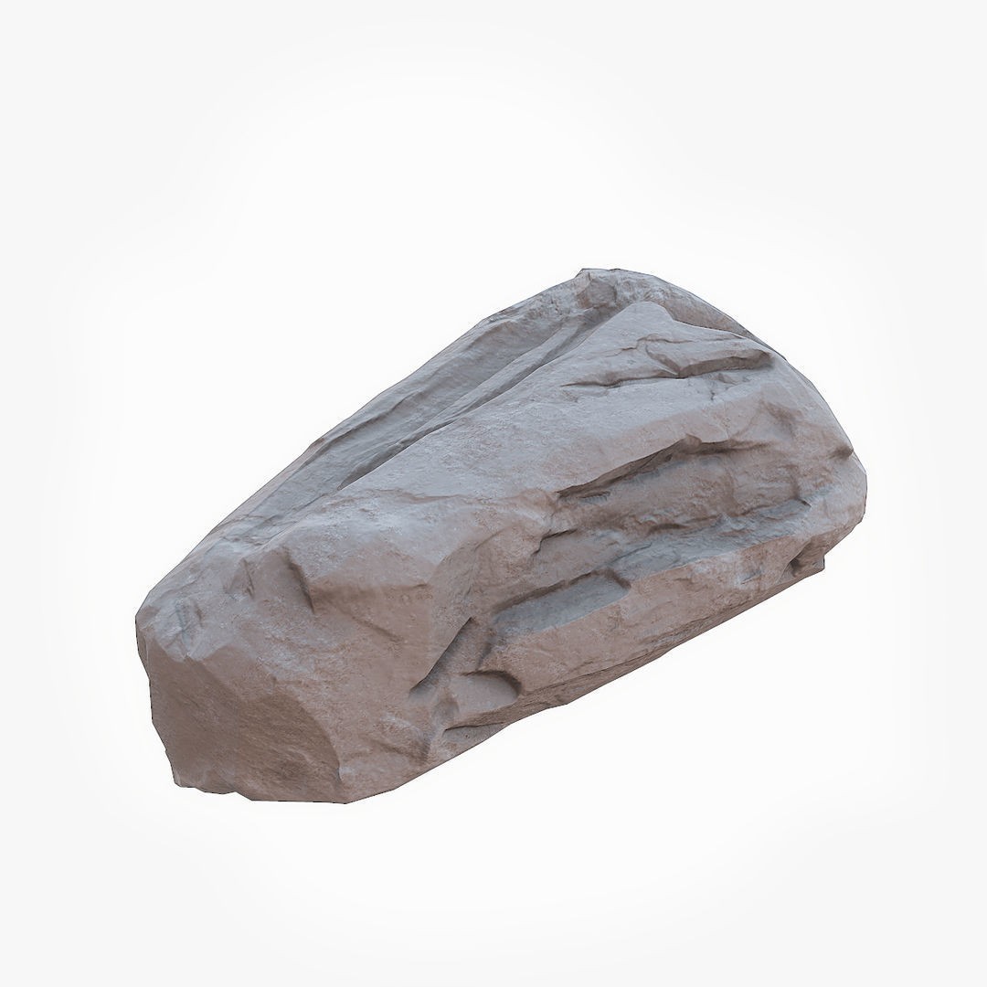 Mossy Boulders 3D Model – Low Poly Game Asset, FBX, PBR Textures - View 32