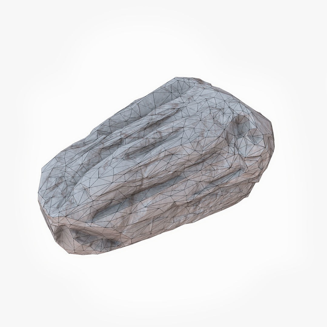 Mossy Boulders 3D Model – Low Poly Game Asset, FBX, PBR Textures - View 33