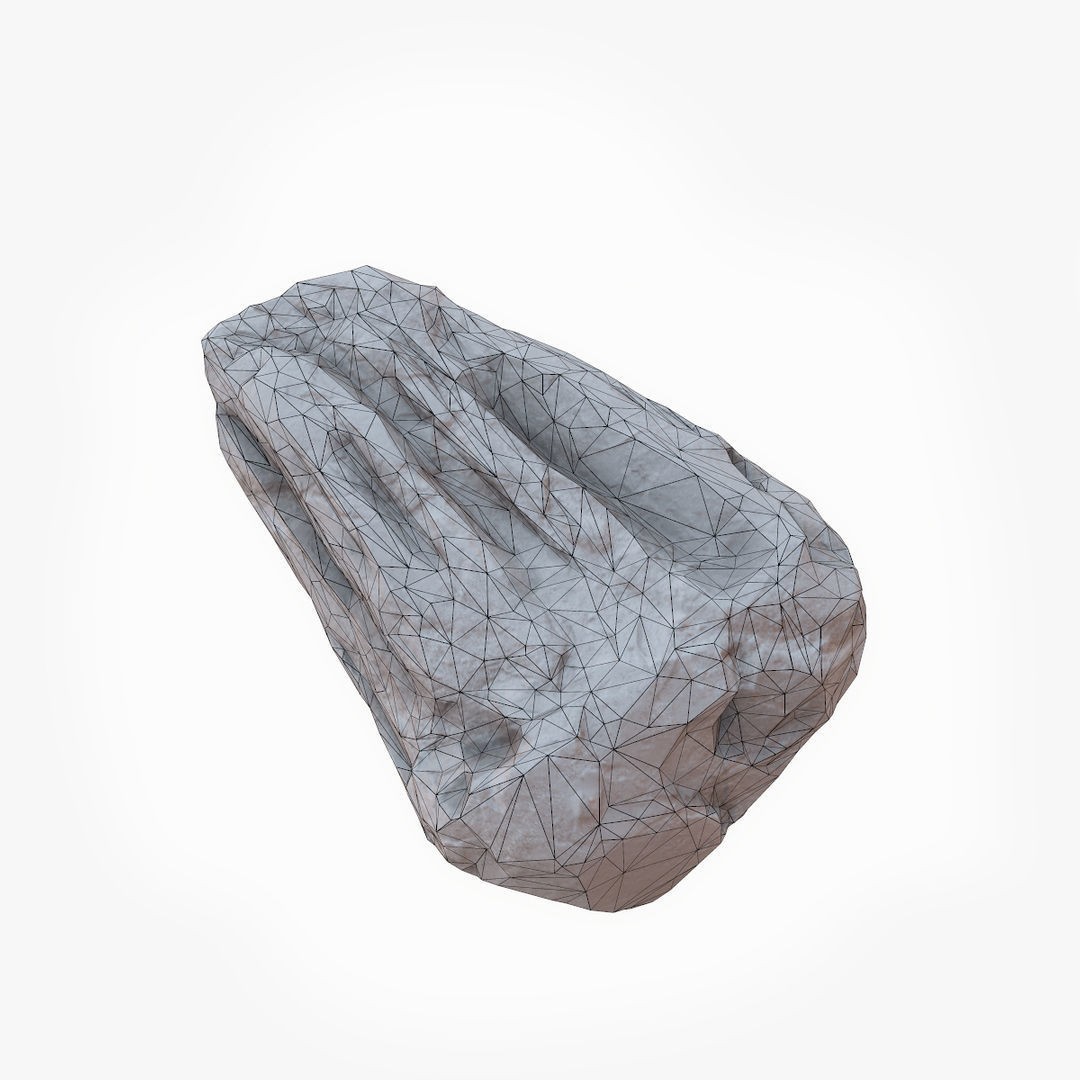 Mossy Boulders 3D Model – Low Poly Game Asset, FBX, PBR Textures - View 34