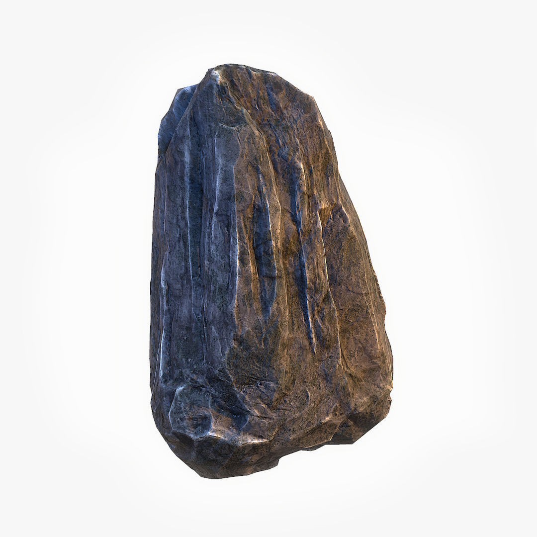 Mossy Boulders 3D Model – Low Poly Game Asset, FBX, PBR Textures - View 35