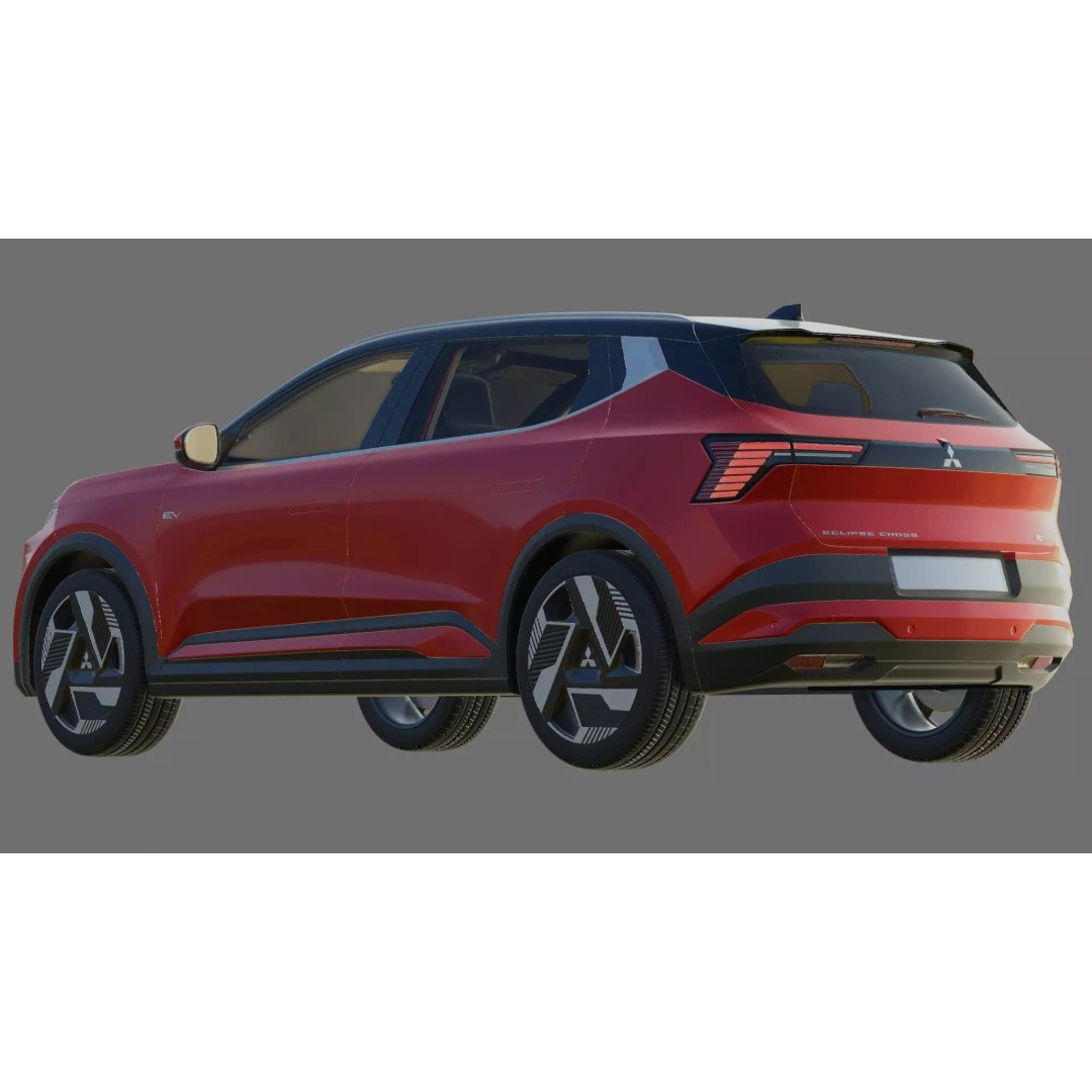 Mitsubishi Eclipse Cross EV 2026 3D Model – High Poly Realistic SUV, FBX, OBJ - View 26
