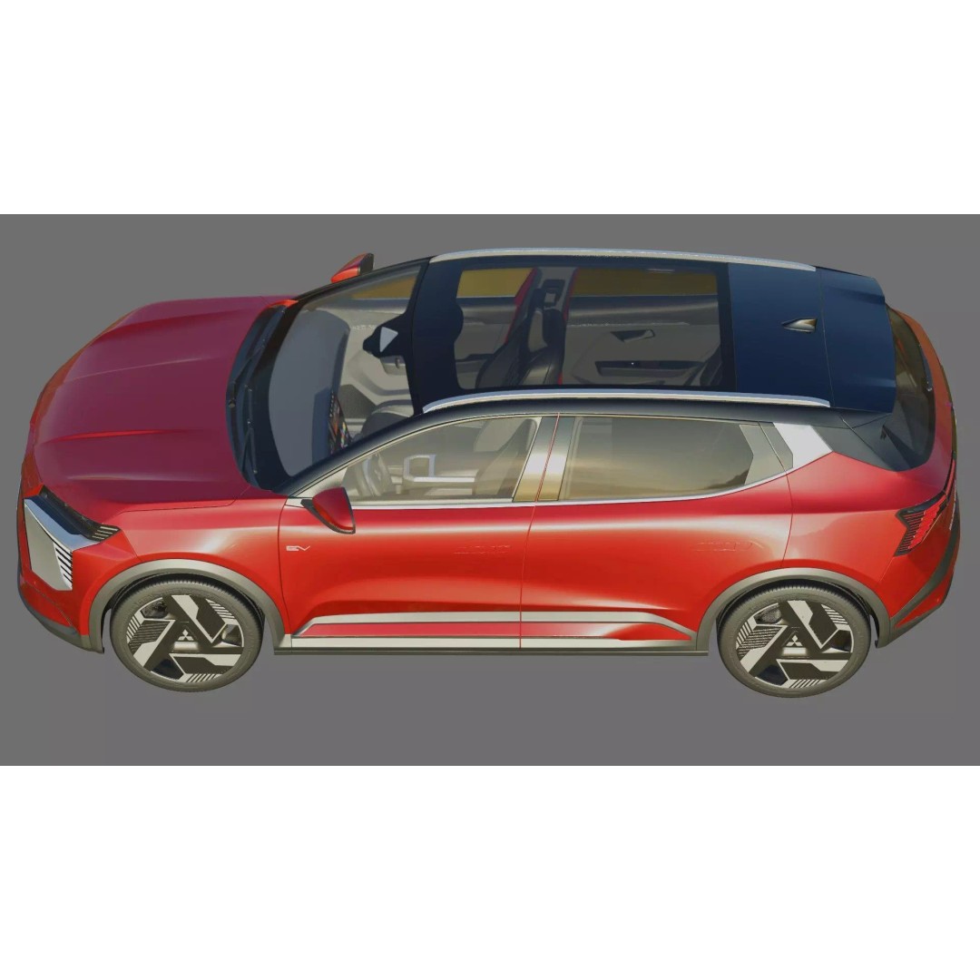 Mitsubishi Eclipse Cross EV 2026 3D Model – High Poly Realistic SUV, FBX, OBJ - View 27