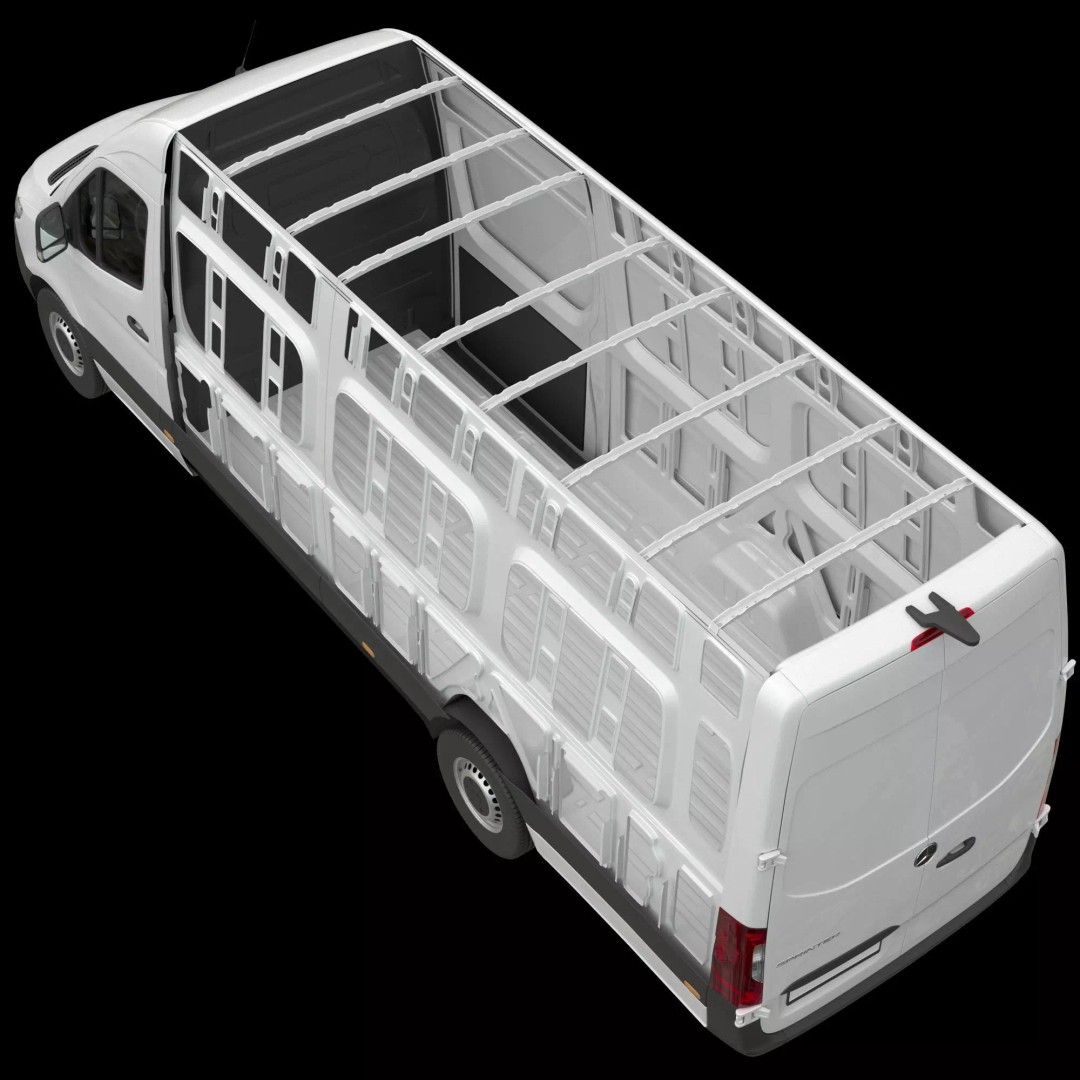 Mercedes Sprinter 3D Model – Detailed Extra Long High Roof Van, FBX - View 28