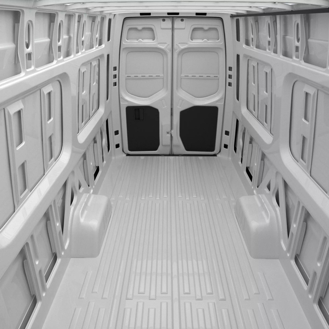 Mercedes Sprinter 3D Model – Detailed Extra Long High Roof Van, FBX - View 30