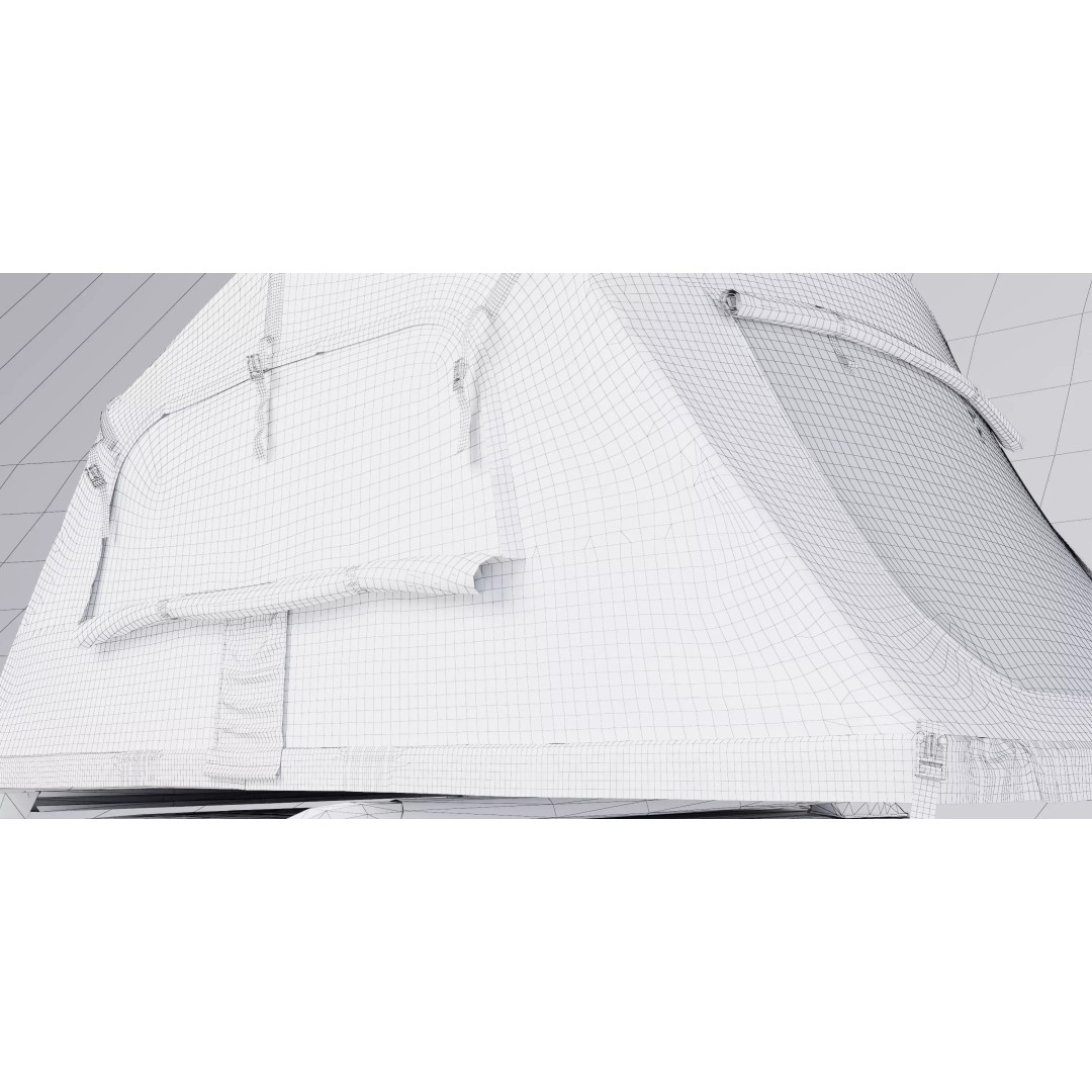 Car Tent 3D Model – Foldable Outdoor Shelter, FBX, OBJ - View 18