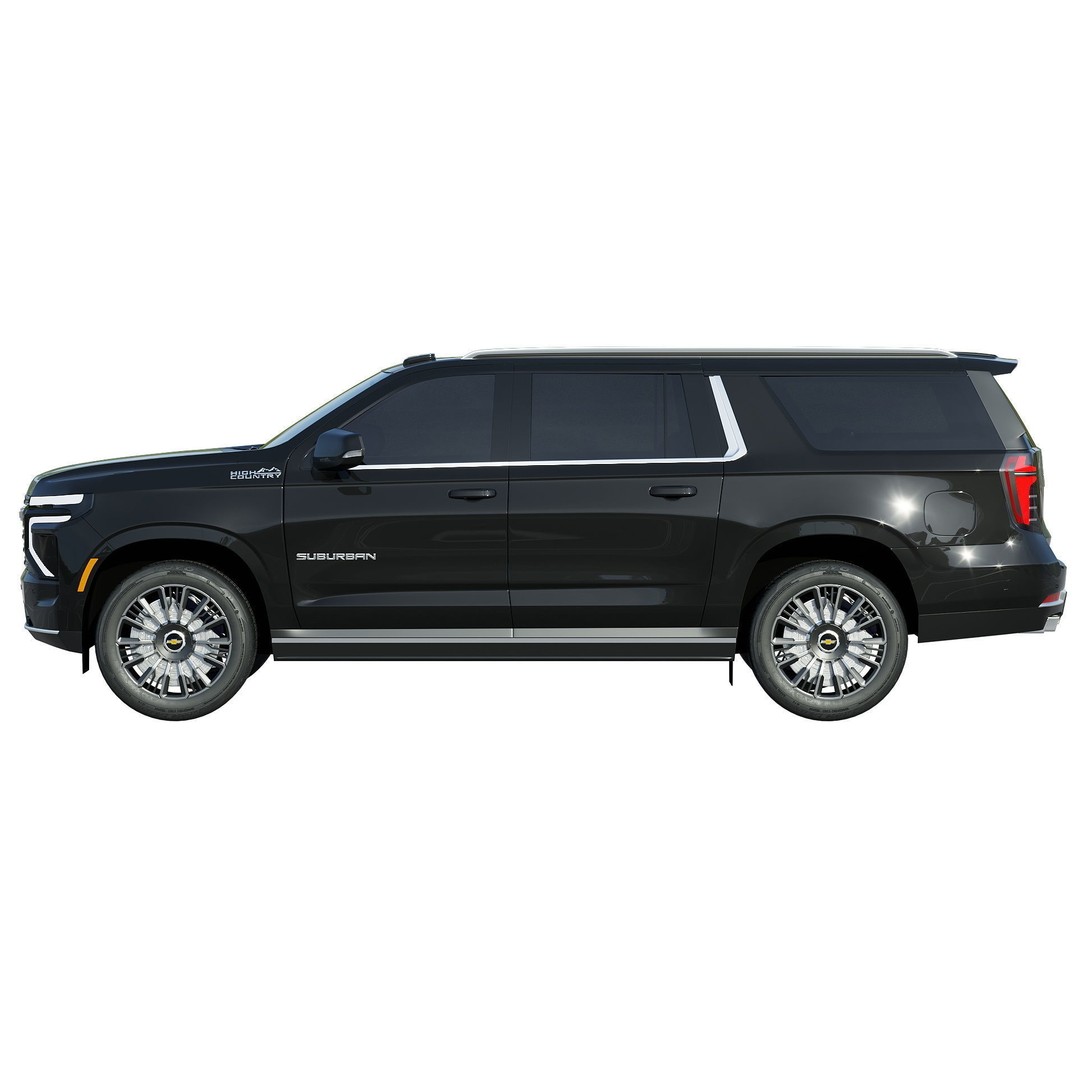 Chevrolet Suburban 2024 3D Model – High Poly Game Asset, FBX - View 4