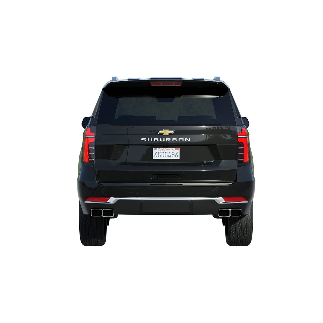 Chevrolet Suburban 2024 3D Model – High Poly Game Asset, FBX - View 6